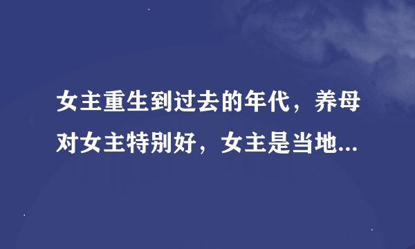 女主重生到过去的年代，养母对女主特别好，女主是当地的小混混老大，之后养母的婆婆逼着要钱被女主吓跑