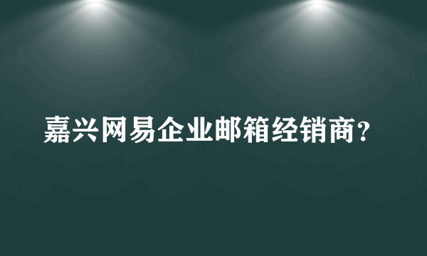 嘉兴网易企业邮箱经销商？