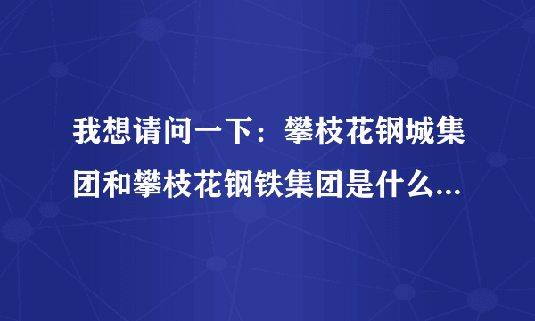 我想请问一下：攀枝花钢城集团和攀枝花钢铁集团是什么关系？哪个更强大？都是国企吗？