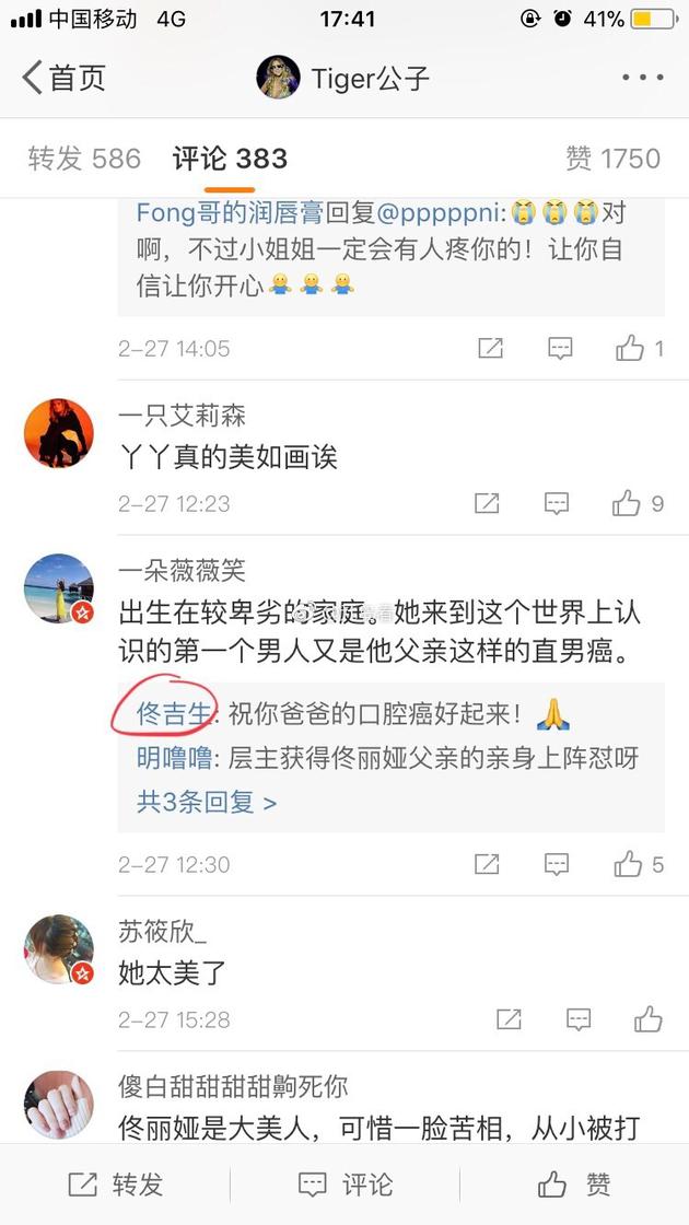 佟丽娅父亲为何怼网友？