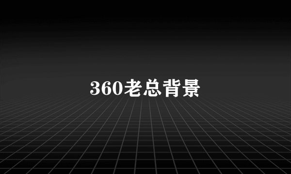 360老总背景