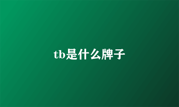 tb是什么牌子