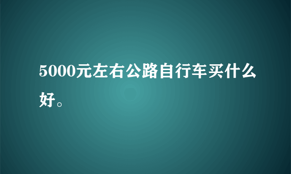 5000元左右公路自行车买什么好。