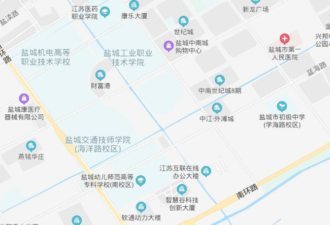 江苏省盐城市中南世纪城是哪个区