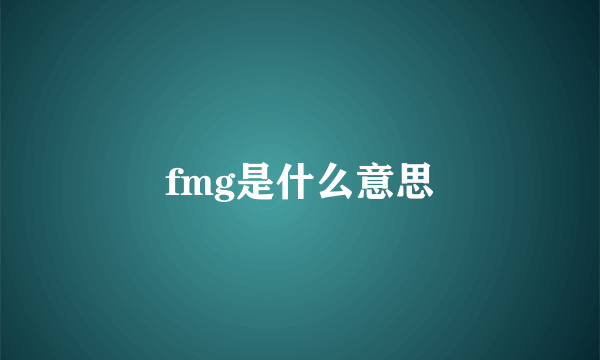 fmg是什么意思