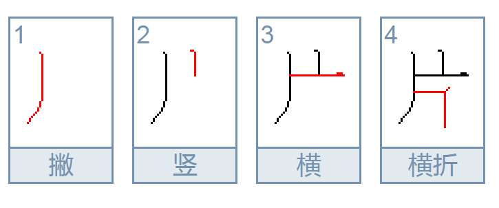 片的的部首是什么？