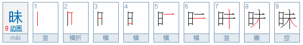 昧怎么读？