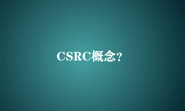 CSRC概念？