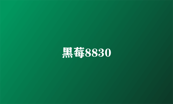 黑莓8830