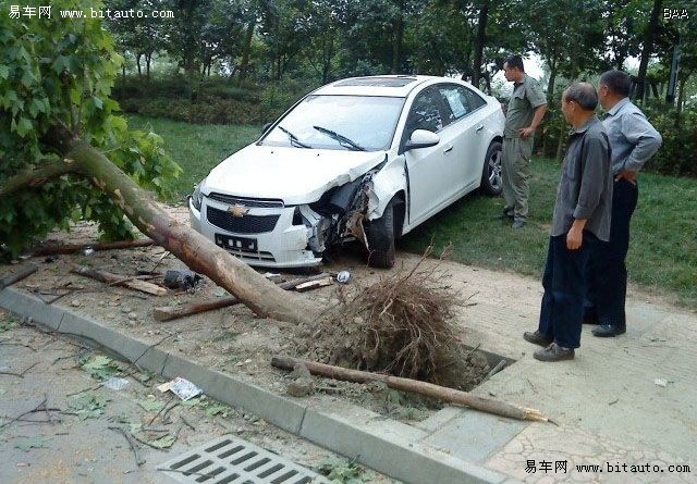 科鲁兹车祸图片