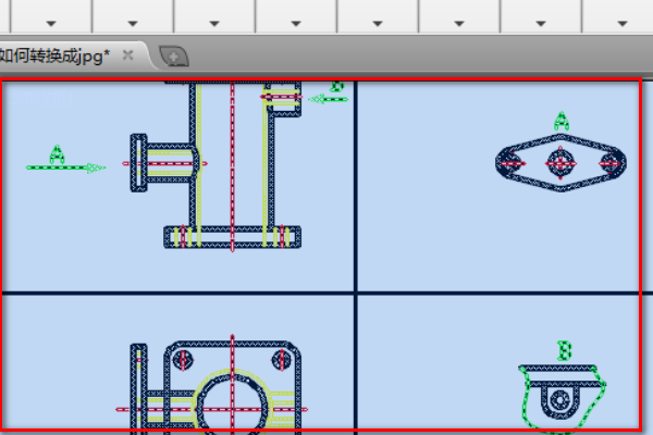 怎样把cad中画好的图转换成jpg图片