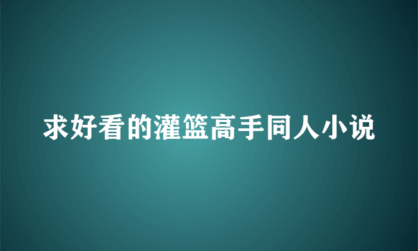 求好看的灌篮高手同人小说