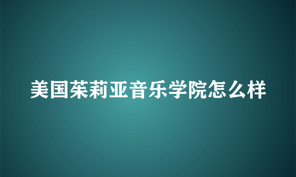 美国茱莉亚音乐学院怎么样