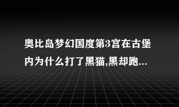 奥比岛梦幻国度第3宫在古堡内为什么打了黑猫,黑却跑了,老鼠也没有出来