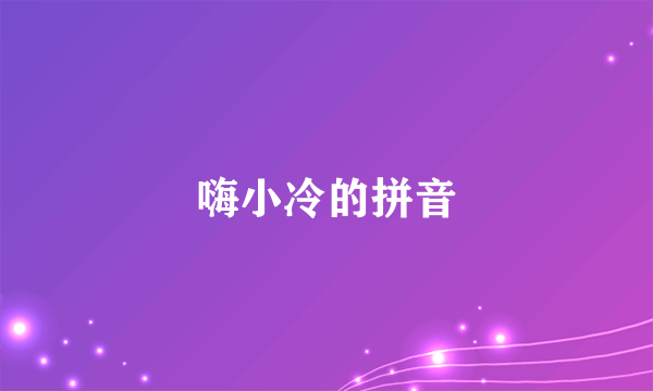 嗨小冷的拼音