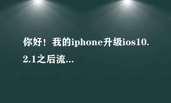 你好！我的iphone升级ios10.2.1之后流量开不起来了，到底该怎么办