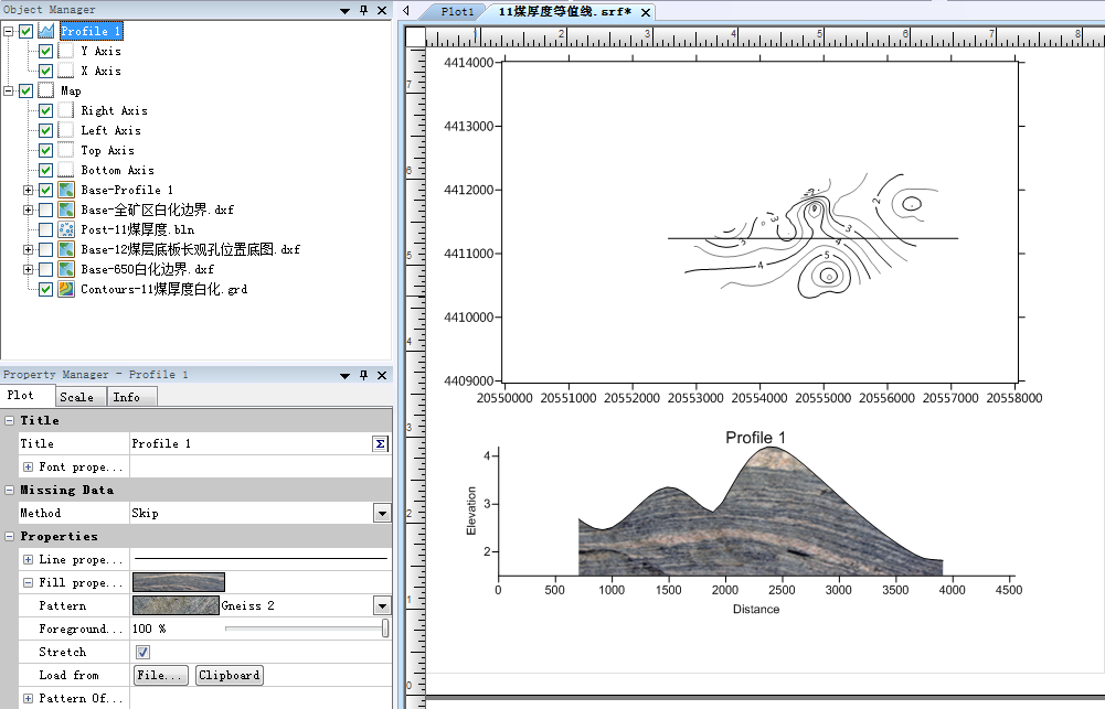 怎么使用surfer8.0画地质剖面图