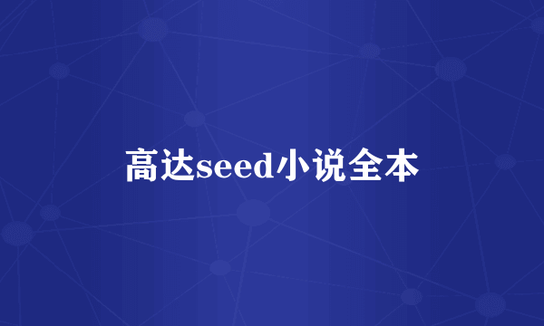 高达seed小说全本