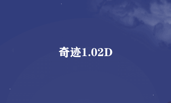 奇迹1.02D