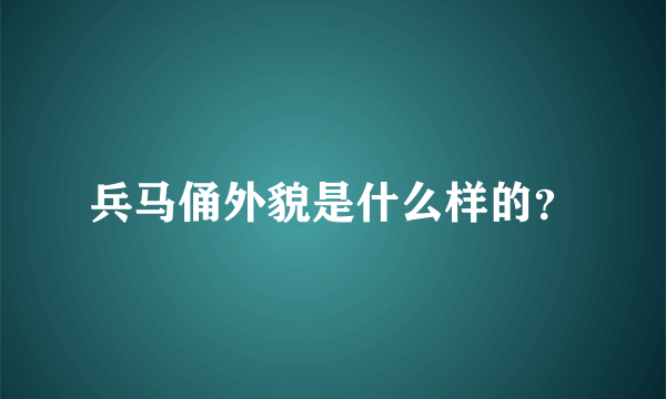 兵马俑外貌是什么样的？