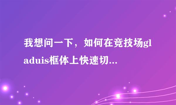 我想问一下，如何在竞技场gladuis框体上快速切换目标?