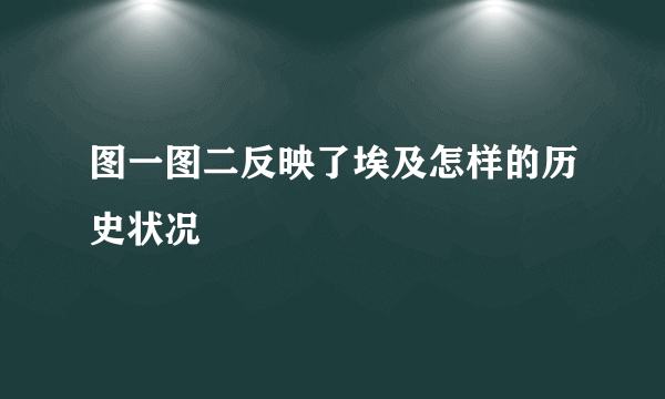 图一图二反映了埃及怎样的历史状况