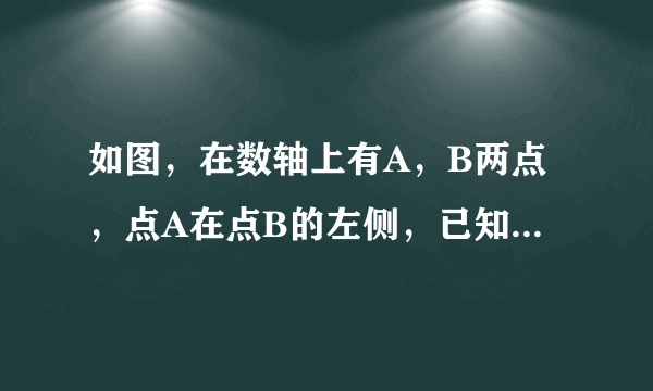 如图，在数轴上有A，B两点，点A在点B的左侧，已知点B对应的数是2，点A对应的数是a？