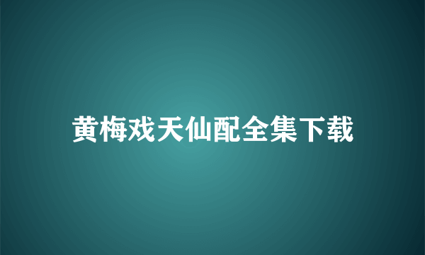 黄梅戏天仙配全集下载