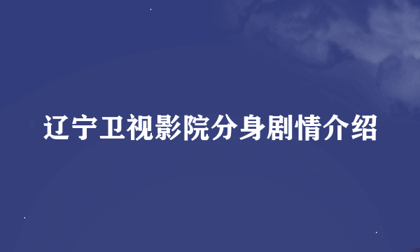 辽宁卫视影院分身剧情介绍