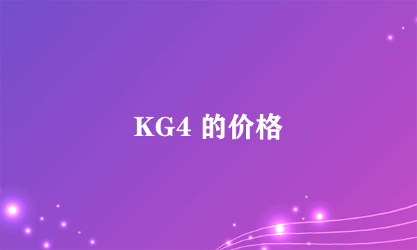 KG4 的价格