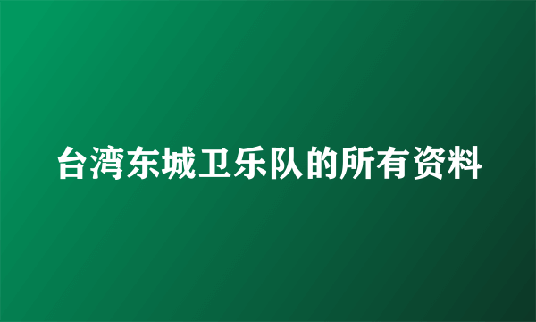 台湾东城卫乐队的所有资料