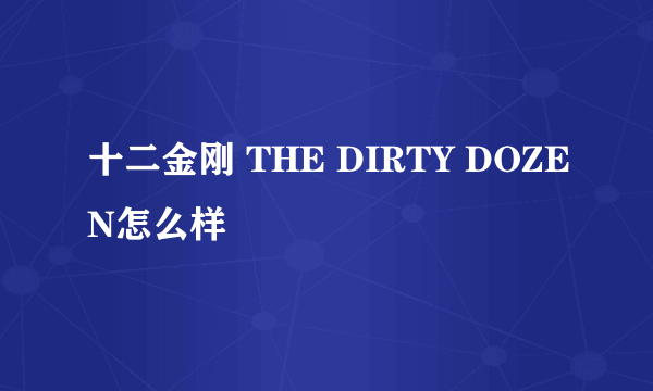 十二金刚 THE DIRTY DOZEN怎么样