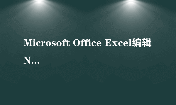 Microsoft Office Excel编辑NBA2004球员