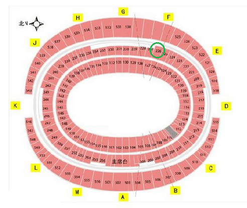 鸟巢F区2层226通道17排在什么位置，看球效果怎么样？