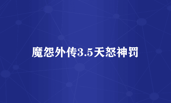 魔怨外传3.5天怒神罚