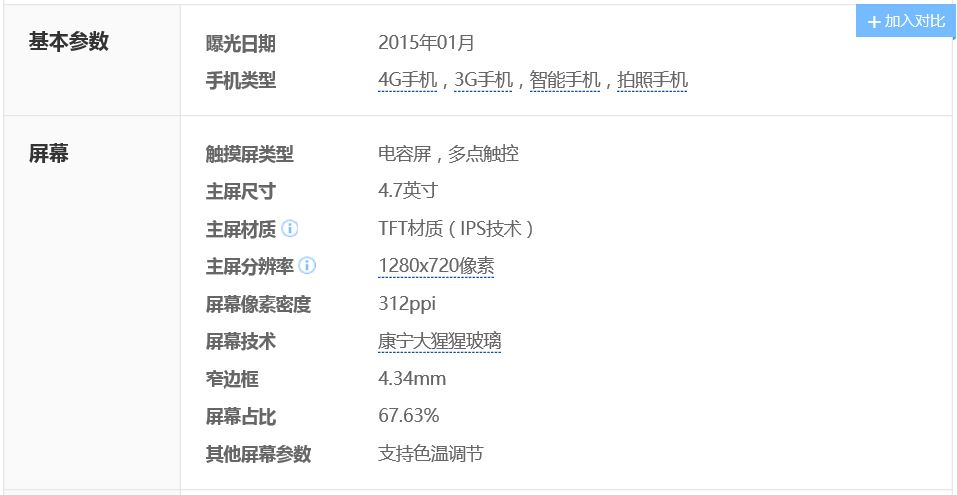 红米二手机参数