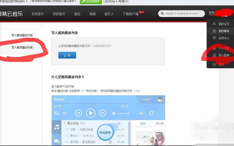 QQ音乐上的歌单怎么转移到网易云音乐上