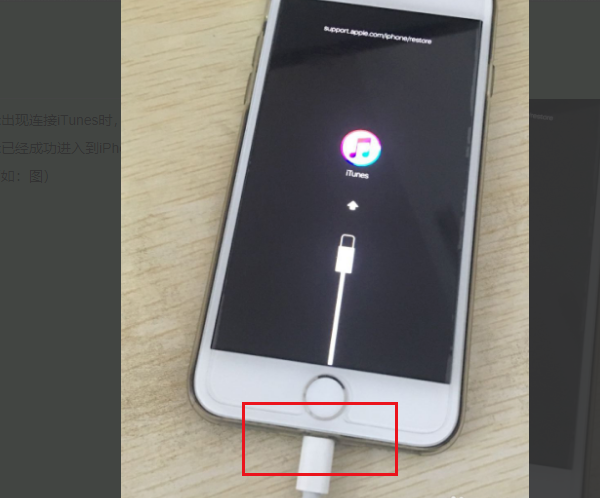 苹果更新系统时出现support.apple com/iphone/restore 怎么办