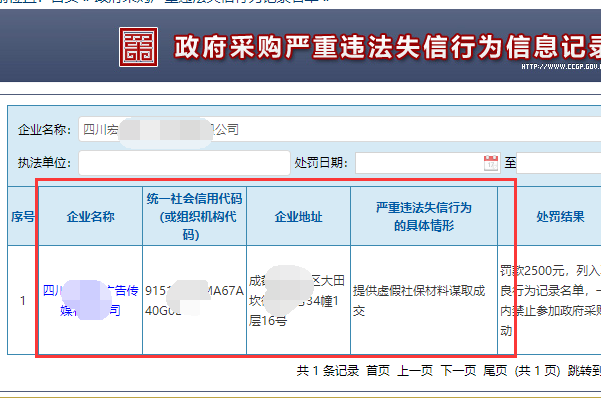 同问，如何在中国政府采购网及信用中国查询信用记录