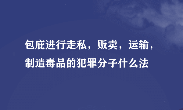 包庇进行走私，贩卖，运输，制造毒品的犯罪分子什么法