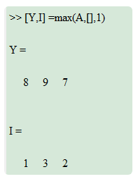 matlab中max函数