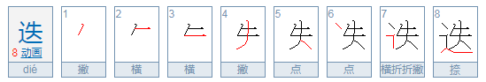 迭，叠的区别？