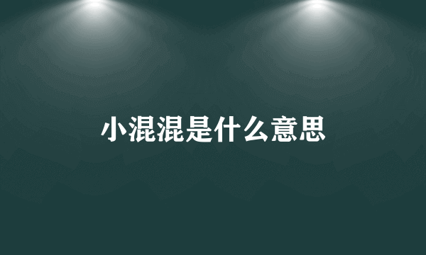 小混混是什么意思