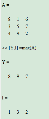 matlab中max函数