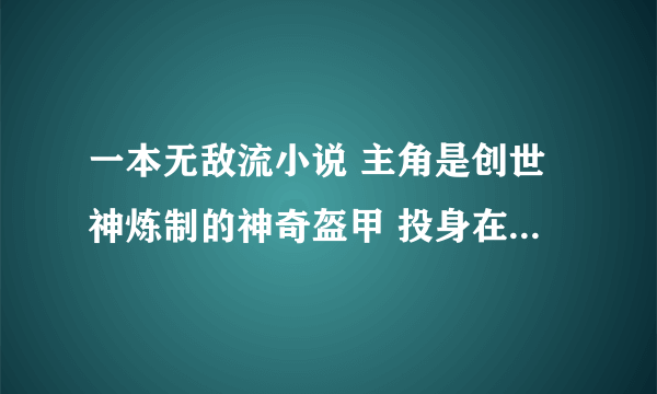 一本无敌流小说 主角是创世神炼制的神奇盔甲 投身在异世大陆一个家族 在家排行十八