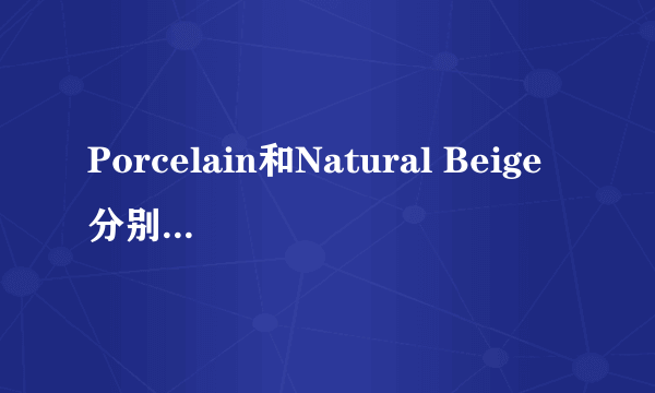 Porcelain和Natural Beige分别是什么颜色？