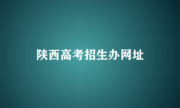 陕西高考招生办网址