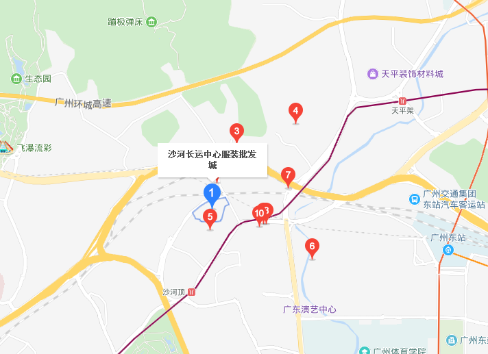 广州沙河服装批发市场在哪里？