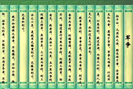 其疾如风，其徐如林，侵掠如火，不动如山，难知如阴，动如雷霆。。是什么意思？