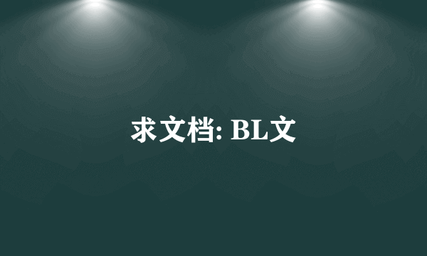 求文档: BL文